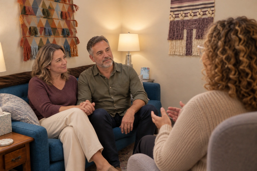 Illustrative therapy conversation with an older couple