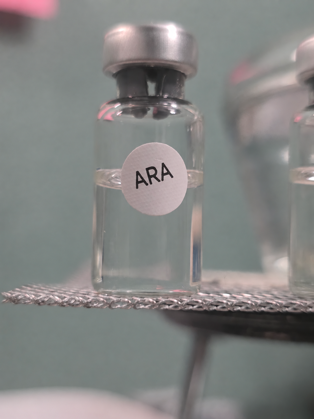 Illustrative relabeled ARA-290 vial photograph