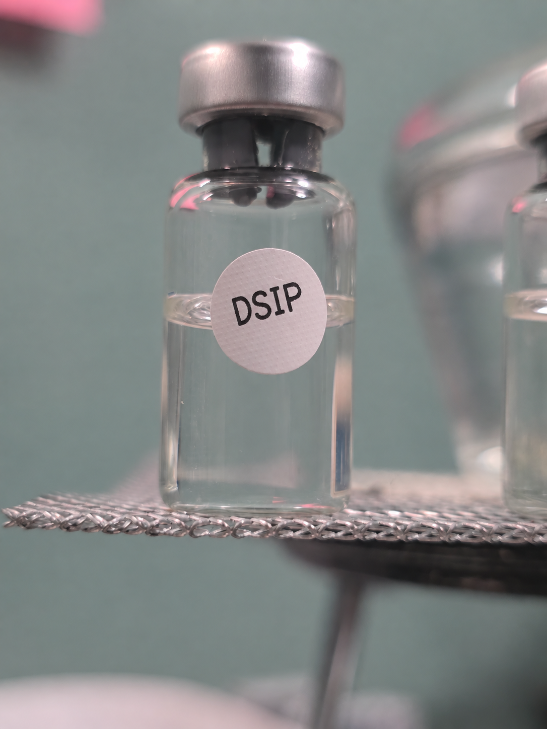 Illustrative relabeled DSIP vial photograph