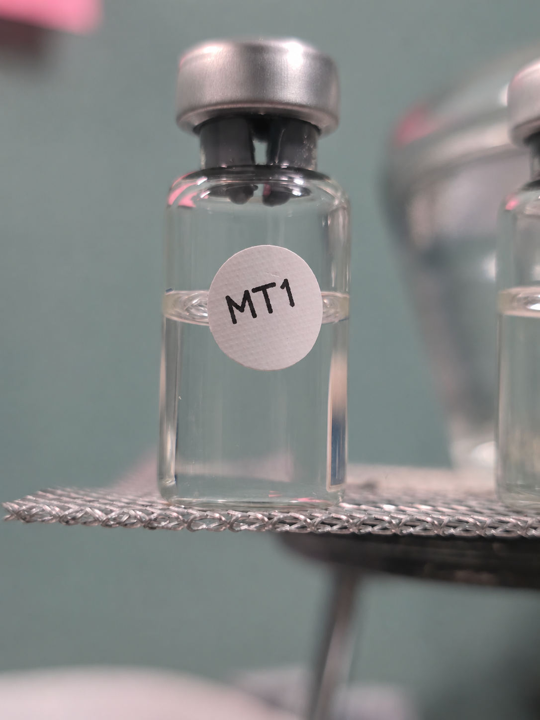 Illustrative relabeled Melanotan 1 vial photograph